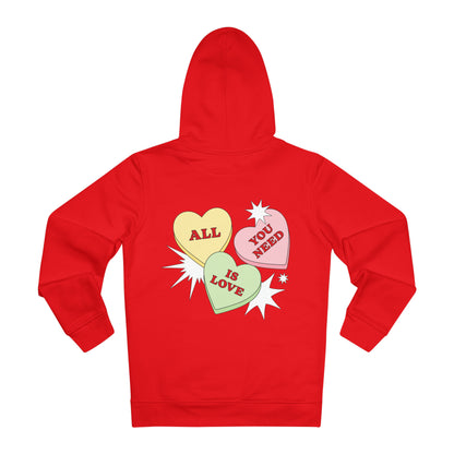 ALL YOU NEED IS LOVE. Organic Hoodie