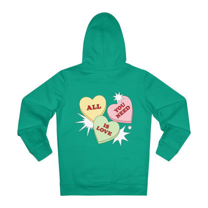 ALL YOU NEED IS LOVE. Organic Hoodie