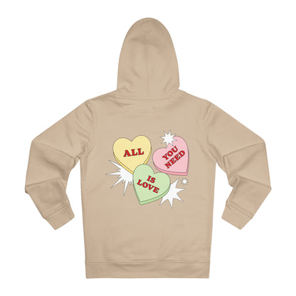 ALL YOU NEED IS LOVE. Organic Hoodie